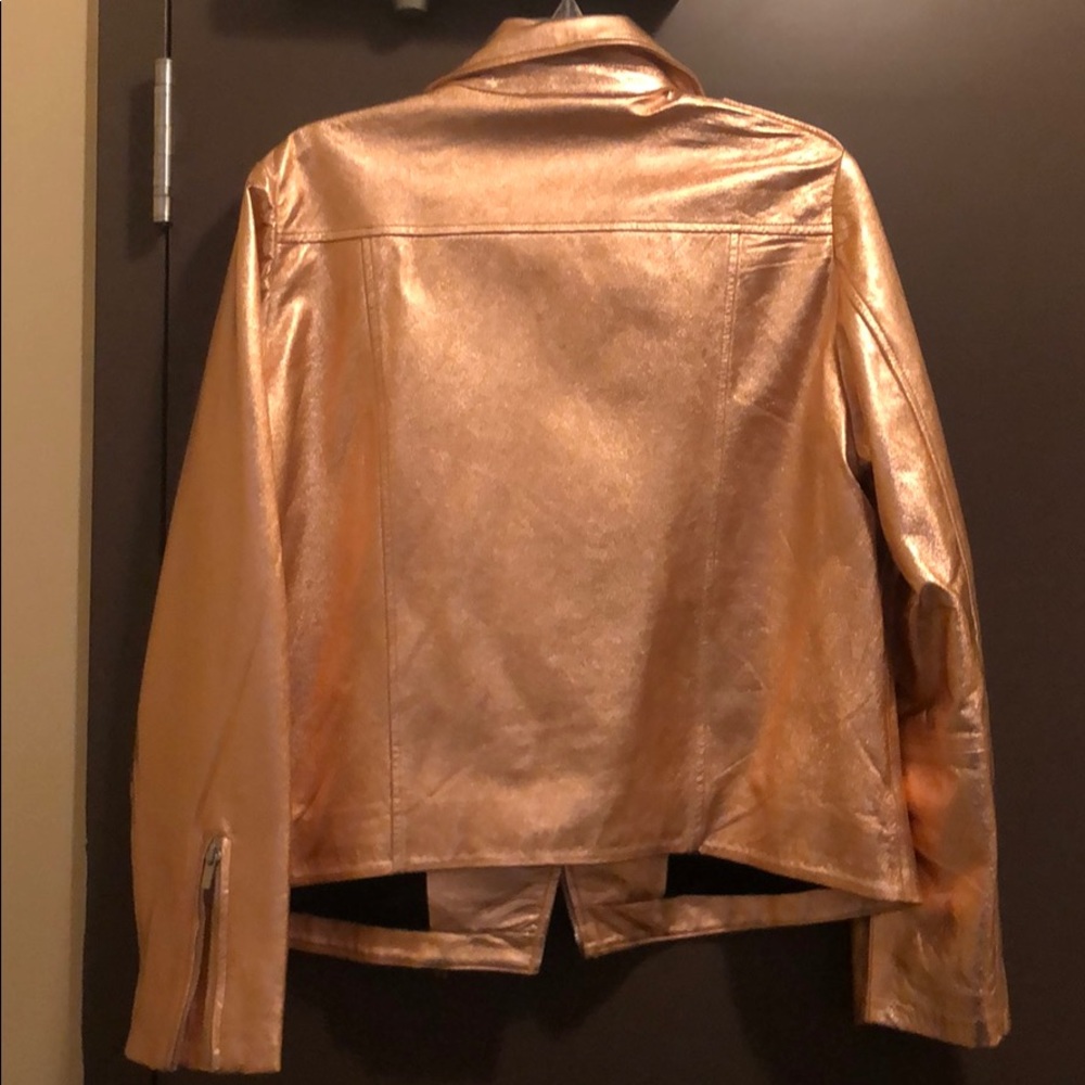 Metallic leather jacket - Picture 2 of 2